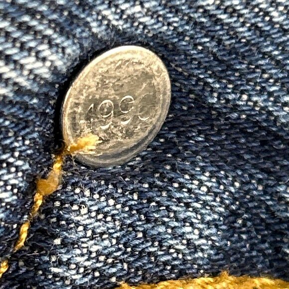 Levis 501 Original Button Fly Blue Jeans Men's 100% Cotton Straight Leg, 32/32 - Picture 14 of 16
